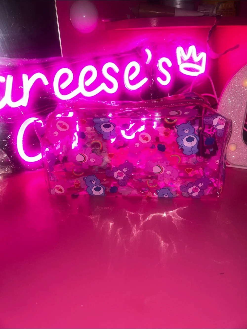 Care Bears Clear Zip around Makeup bag